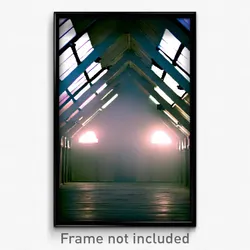 Pixel Art Poster - Infamous Attic (8 Bit Psychedelic Trippy Video Game Print)
