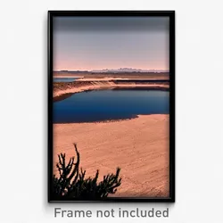 Pixel Art Poster - Barren Reservoir (8 Bit Psychedelic Trippy Video Game Print)