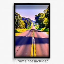 Pixel Art Poster - Stupendous Road (8 Bit Psychedelic Trippy Video Game Print)
