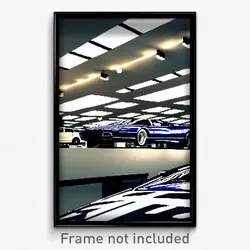 Pixel Art Poster - Stark Car Dealership (8 Bit Psychedelic Video Game Print)