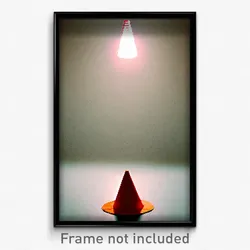 Pixel Art Poster - Conventional Cone (8 Bit Psychedelic Trippy Video Game Print)