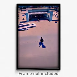 Pixel Art Poster - Imperfect Plaza (8 Bit Psychedelic Trippy Video Game Print)