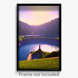 Pixel Art Poster - Plush Reservoir (8 Bit Psychedelic Trippy Video Game Print)