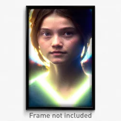 Pixel Art Poster - Modest Face (8 Bit Psychedelic Trippy Weird Video Game Print)