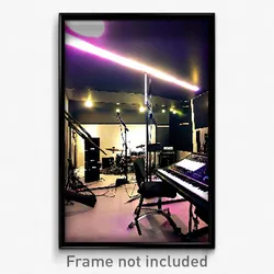 Pixel Art Poster - Rough Music Studio (8 Bit Psychedelic Video Game Print)