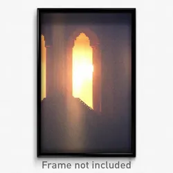 Pixel Art Poster - Warm Domain (8 Bit Psychedelic Trippy Weird Video Game Print)