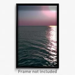 Pixel Art Poster - Glossy Gulf (8 Bit Psychedelic Trippy Weird Video Game Print)