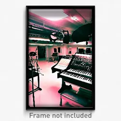Pixel Art Poster - Jaw Dropping Music Studio (8 Bit Video Game Print)