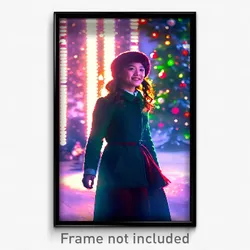 Pixel Art Poster - Long Christmas (8 Bit Psychedelic Trippy Video Game Print)