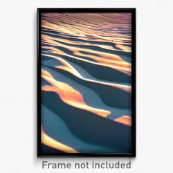 Pixel Art Poster - Wavy Snowfields (8 Bit Psychedelic Trippy Video Game Print)
