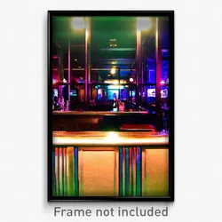 Pixel Art Poster - Classic Bar (8 Bit Psychedelic Trippy Weird Video Game Print)