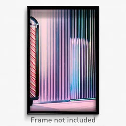 Pixel Art Poster - Striped Ice Machine (8 Bit Psychedelic Video Game Print)