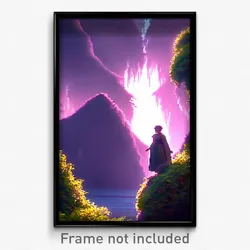 Pixel Art Poster - Captivating Meander (8 Bit Psychedelic Video Game Print)