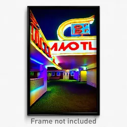 Pixel Art Poster - Major Motel (8 Bit Psychedelic Trippy Weird Video Game Print)