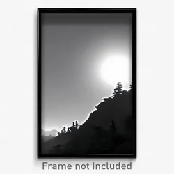 Pixel Art Poster - Colorless Ridge (8 Bit Psychedelic Trippy Video Game Print)
