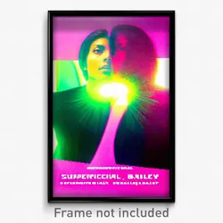 Pixel Art Poster - Superficial Bailey (8 Bit Psychedelic Video Game Print)