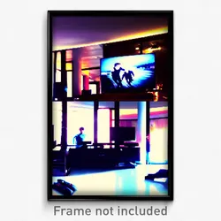 Pixel Art Poster - Busy Television (8 Bit Psychedelic Trippy Video Game Print)