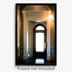 Pixel Art Poster - Elegant Door (8 Bit Psychedelic Trippy Video Game Print)