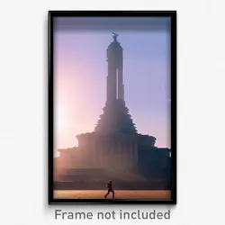 Pixel Art Poster - Monumental Protectorate (8 Bit Psychedelic Video Game Print)
