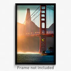 Pixel Art Poster - Colossal San Francisco (8 Bit Psychedelic Video Game Print)