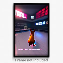 Pixel Art Poster - Virtual Kennel (8 Bit Psychedelic Trippy Video Game Print)