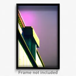 Pixel Art Poster - Droopy Parapet (8 Bit Psychedelic Trippy Video Game Print)