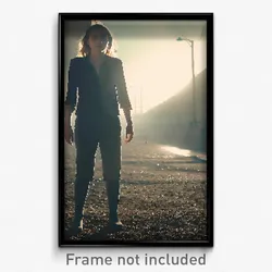 Pixel Art Poster - Unwelcoming Strand (8 Bit Psychedelic Video Game Print)