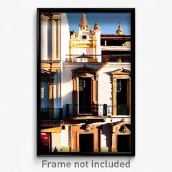Pixel Art Poster - Negligible Spanish Architecture (8 Bit Video Game Print)