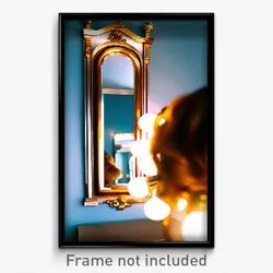 Pixel Art Poster - Gorgeous Mirror (8 Bit Psychedelic Trippy Video Game Print)