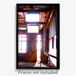 Pixel Art Poster - Rusty Room (8 Bit Psychedelic Trippy Weird Video Game Print)