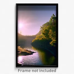 Pixel Art Poster - Notable Creek (8 Bit Psychedelic Trippy Video Game Print)