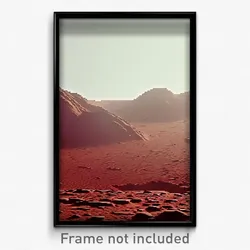 Pixel Art Poster - Amazing Mars (8 Bit Psychedelic Trippy Video Game Print)