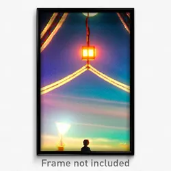 Pixel Art Poster - Imaginative Downs (8 Bit Psychedelic Trippy Video Game Print)