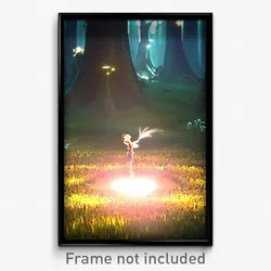 Pixel Art Poster - Noteworthy Fairy Ring (8 Bit Psychedelic Video Game Print)