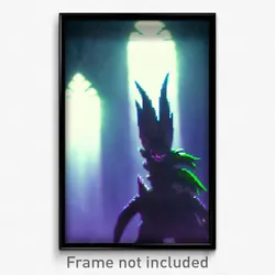 Pixel Art Poster - Warlike Spike (8 Bit Psychedelic Trippy Video Game Print)