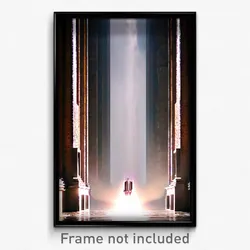Pixel Art Poster - Monumental Rill (8 Bit Psychedelic Trippy Video Game Print)
