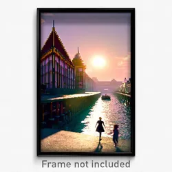 Pixel Art Poster - Fancy Dike (8 Bit Psychedelic Trippy Weird Video Game Print)