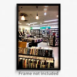 Pixel Art Poster - Graceful Record Store (8 Bit Psychedelic Video Game Print)