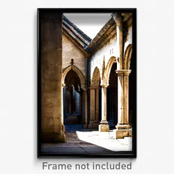 Pixel Art Poster - Worn Cloister (8 Bit Psychedelic Trippy Video Game Print)
