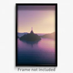 Pixel Art Poster - Alive Isthmus (8 Bit Psychedelic Trippy Video Game Print)
