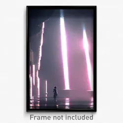 Pixel Art Poster - Pure Abyss (8 Bit Psychedelic Trippy Weird Video Game Print)