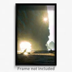 Pixel Art Poster - Sunny Karst (8 Bit Psychedelic Trippy Weird Video Game Print)