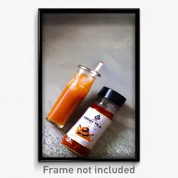 Pixel Art Poster - Simplistic Thai Tea (8 Bit Psychedelic Video Game Print)