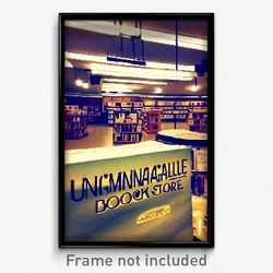 Pixel Art Poster - Unimaginable Book Store (8 Bit Psychedelic Video Game Print)