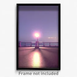 Pixel Art Poster - Empty View (8 Bit Psychedelic Trippy Weird Video Game Print)