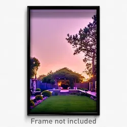 Pixel Art Poster - Esteemed Yard (8 Bit Psychedelic Trippy Video Game Print)