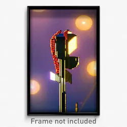 Pixel Art Poster - Nifty Strand (8 Bit Psychedelic Trippy Video Game Print)