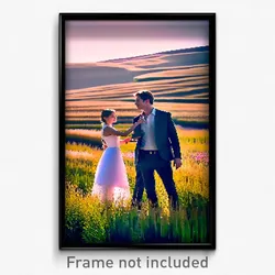 Pixel Art Poster - Modern Prairie (8 Bit Psychedelic Trippy Video Game Print)