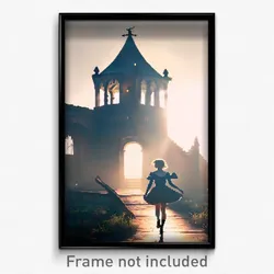 Pixel Art Poster - Captivating Folly (8 Bit Psychedelic Trippy Video Game Print)