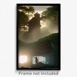 Pixel Art Poster - Wild Hovel (8 Bit Psychedelic Trippy Weird Video Game Print)